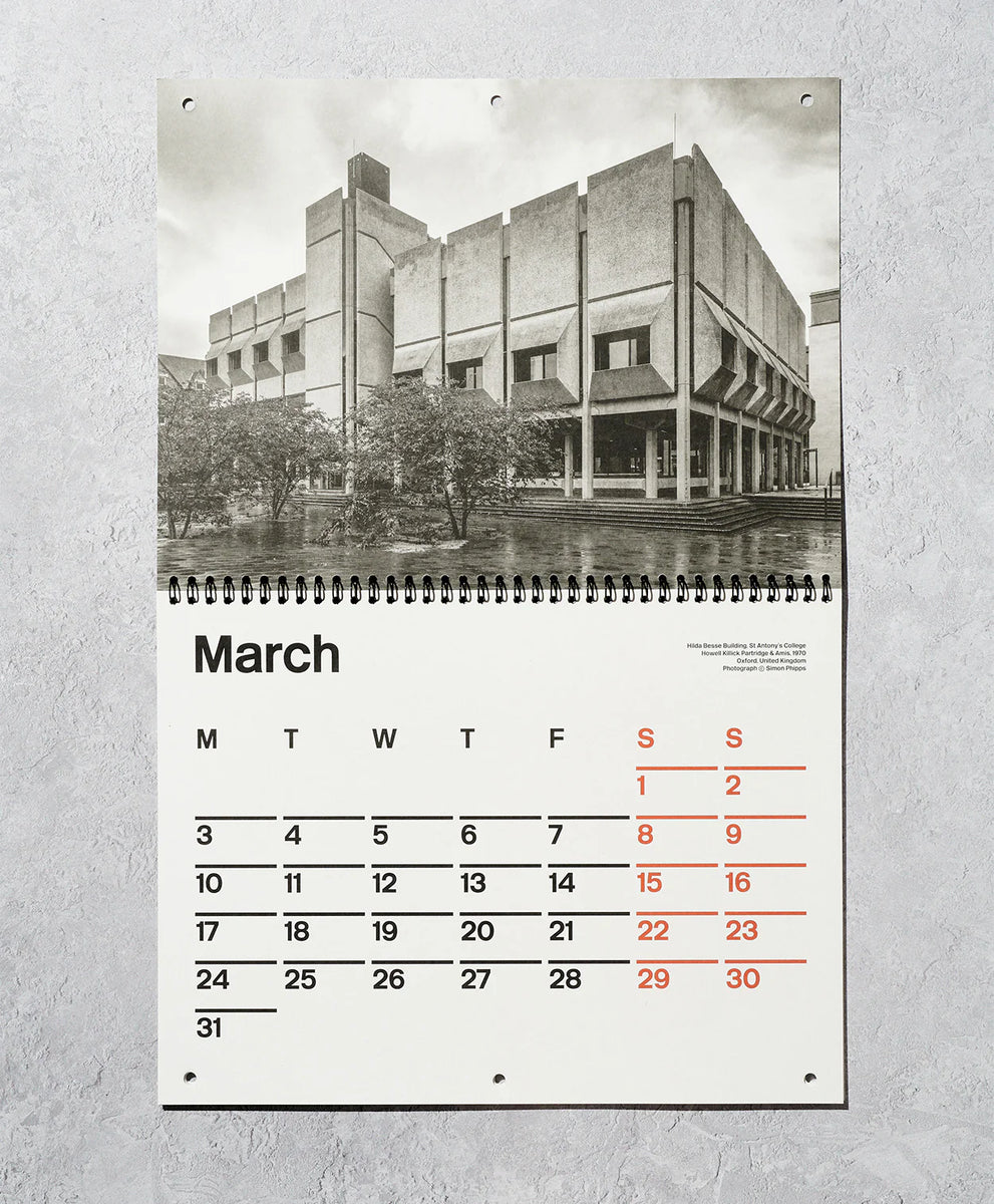Brutalist Calendar 2025 The Library Project