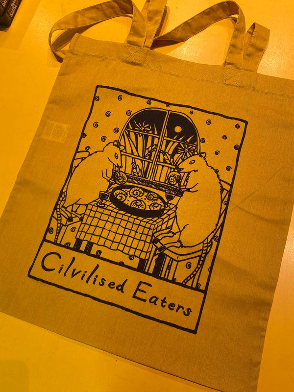 'Cilvilised Eaters' Tote Bag