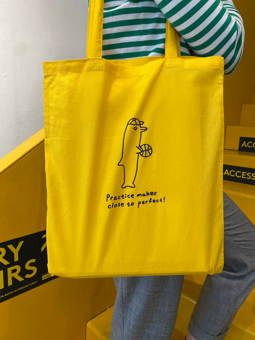 'Practice Makes Close To Perfect' Tote Bag
