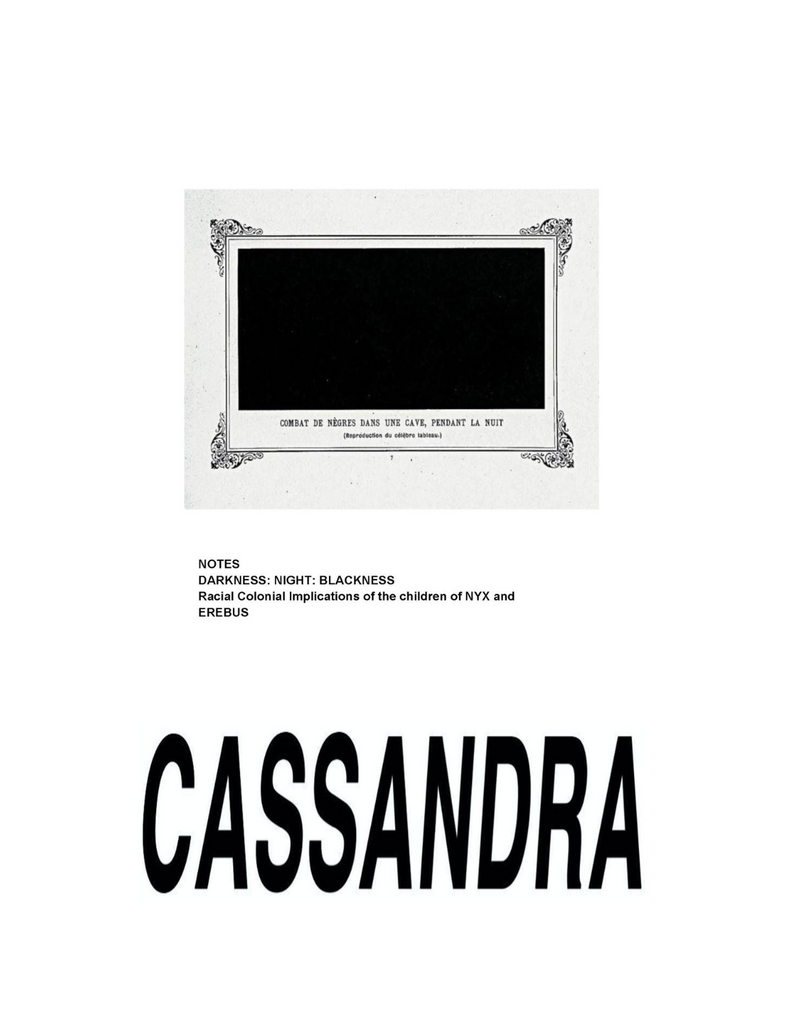 Nótaí: Dorchadas: Oíche: Dubhacht Impleachtaí Coilíneacha Ciníocha Leanaí Nyx agus Erebus