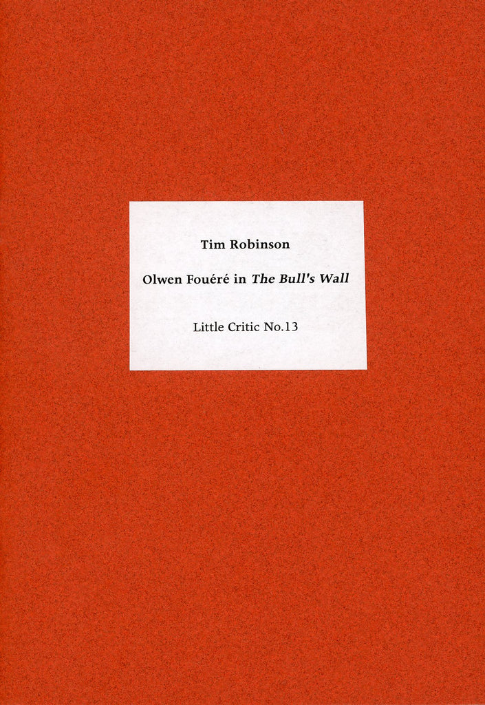 Little Critic Pamphlet No.13: Olwen Fouéré In The Bulls Wall, Tim Robinson
