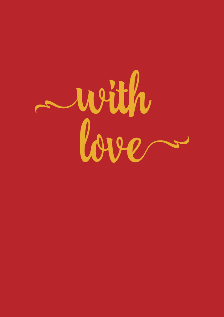 With Love Greeting Card - The Library Project