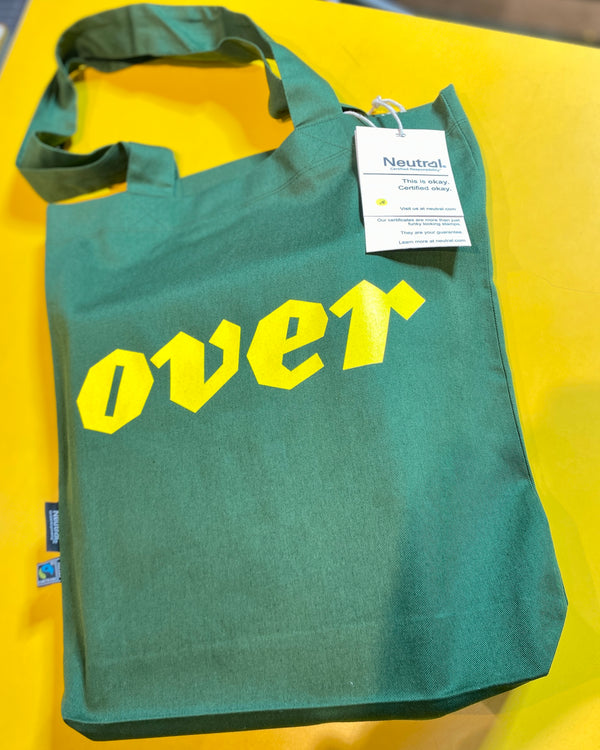 OVER Journal Green Tote Bag