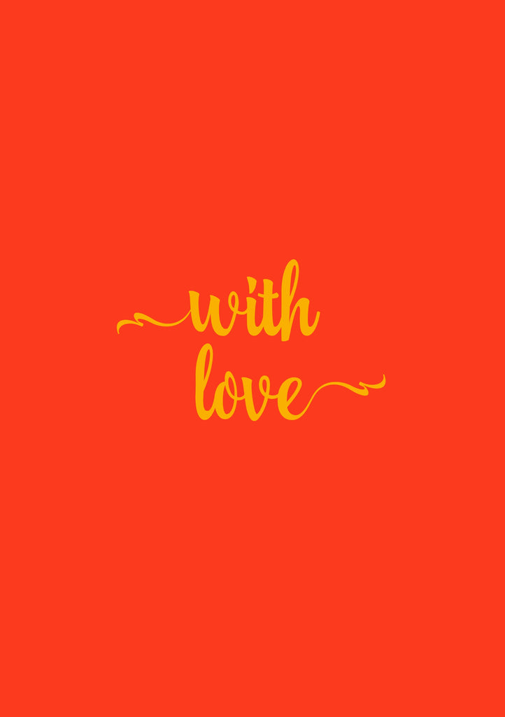 With Love A5 Greeting Card