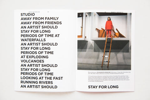 mono.kultur #35, Marina Abramovic: Army Of Me