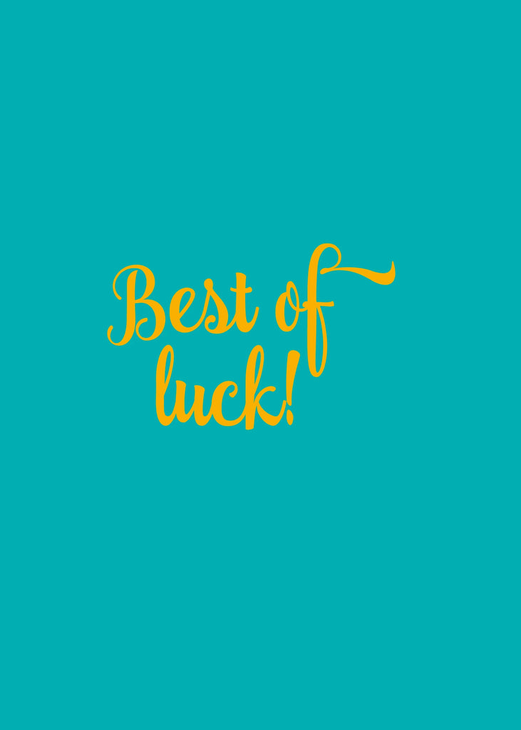 Best of Luck A5 Greeting Card