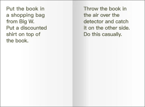 Eighty ways to steal a book, David Horvitz
