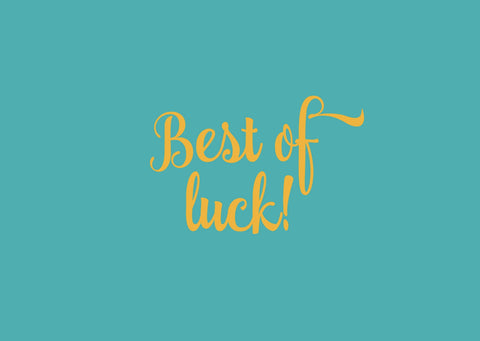 'Best of Luck' Postcard
