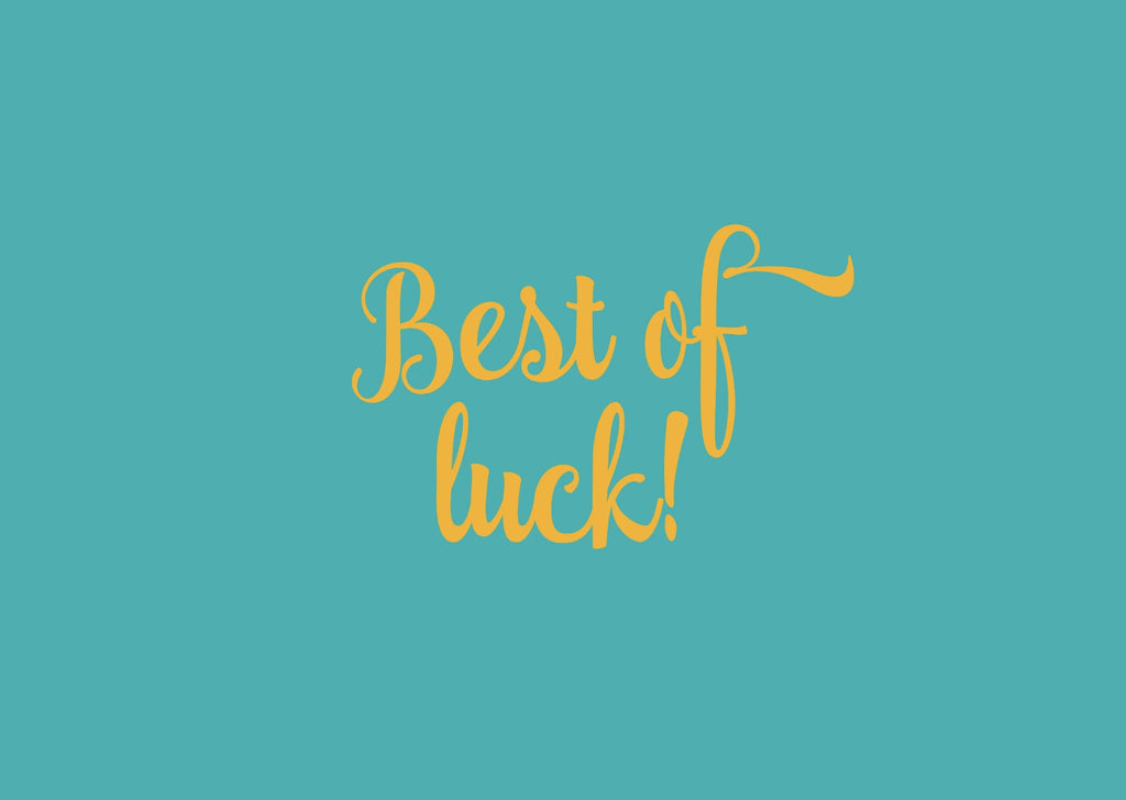 Best of Luck Postcard