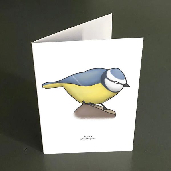 Blue Tit Greeting Card, Joe Hollingsworth & OystercatcherTF