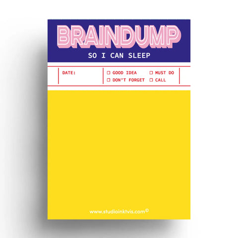 Braindump To-Do List Notepad A6