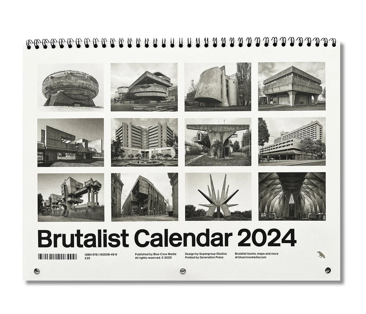 Brutalist Calendar 2025 The Library Project