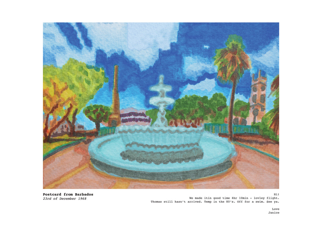 Ciarán Meister, Postkarte aus Barbados