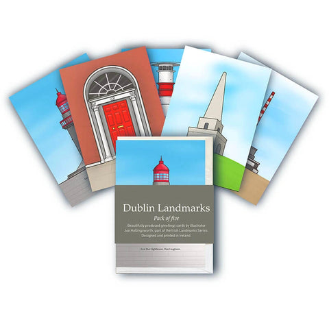 Packs de 5 postals de punts d'interès de Dublin, Joe Hollingsworth i OystercatcherTF