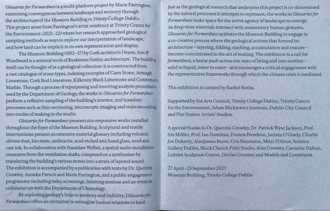 Glossaries for Forwardness, Marie Farrington