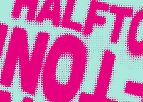 HALFTONE Postcard