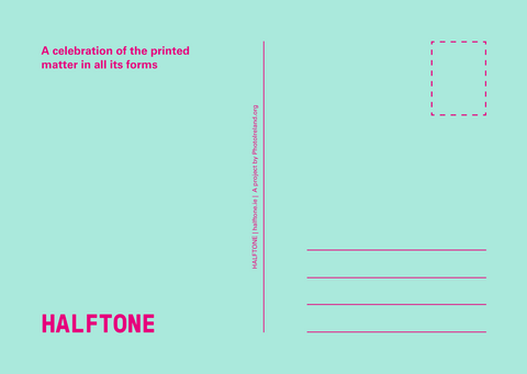 HALFTONE Postcard