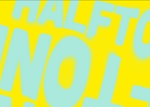 HALFTONE Postcard