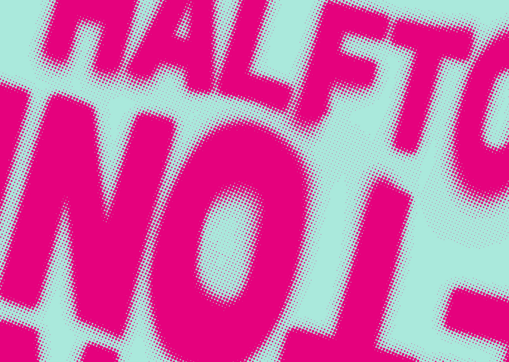 HALFTONE Postcard