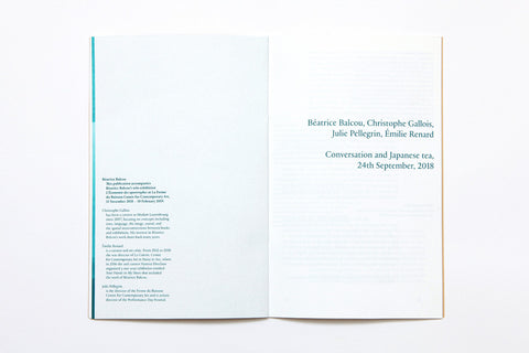 Digressions # 06, Béatrice Balcou, Julie Pellegrin and Valérie Cudel