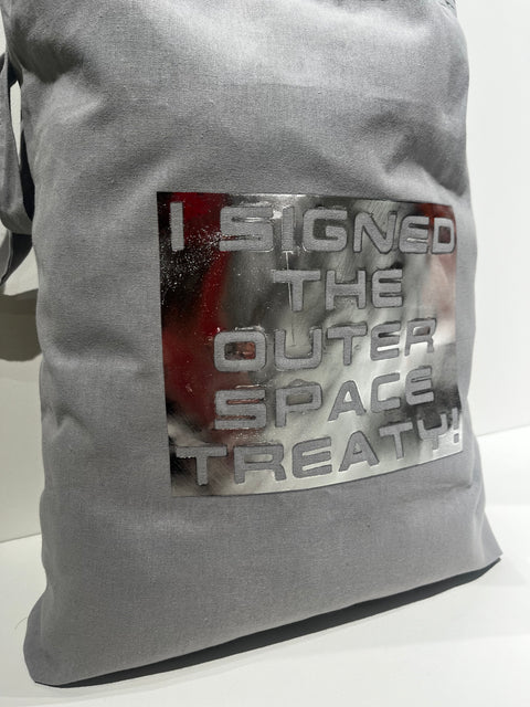 Rhi-Entry 'Outer Space Treaty' Tote Bag, Rhiannon Adam