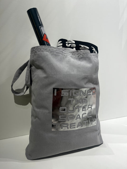 Rhi-Entry 'Outer Space Treaty' Tote Bag, Rhiannon Adam