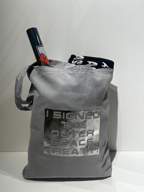 Rhi-Entry 'Outer Space Treaty' Tote Bag, Rhiannon Adam