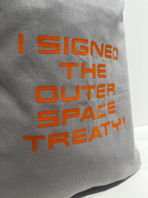 Rhi-Entry 'Outer Space Treaty' Tote Bag, Rhiannon Adam
