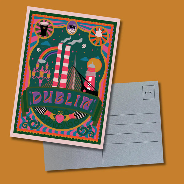 Magical Dublin postcard/print, Rukmini Kelkar