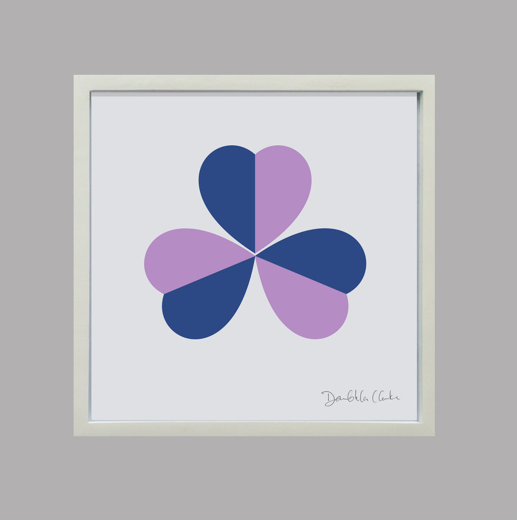 Dervla Clarke, Lilac+Blue Shamrock – The Library Project