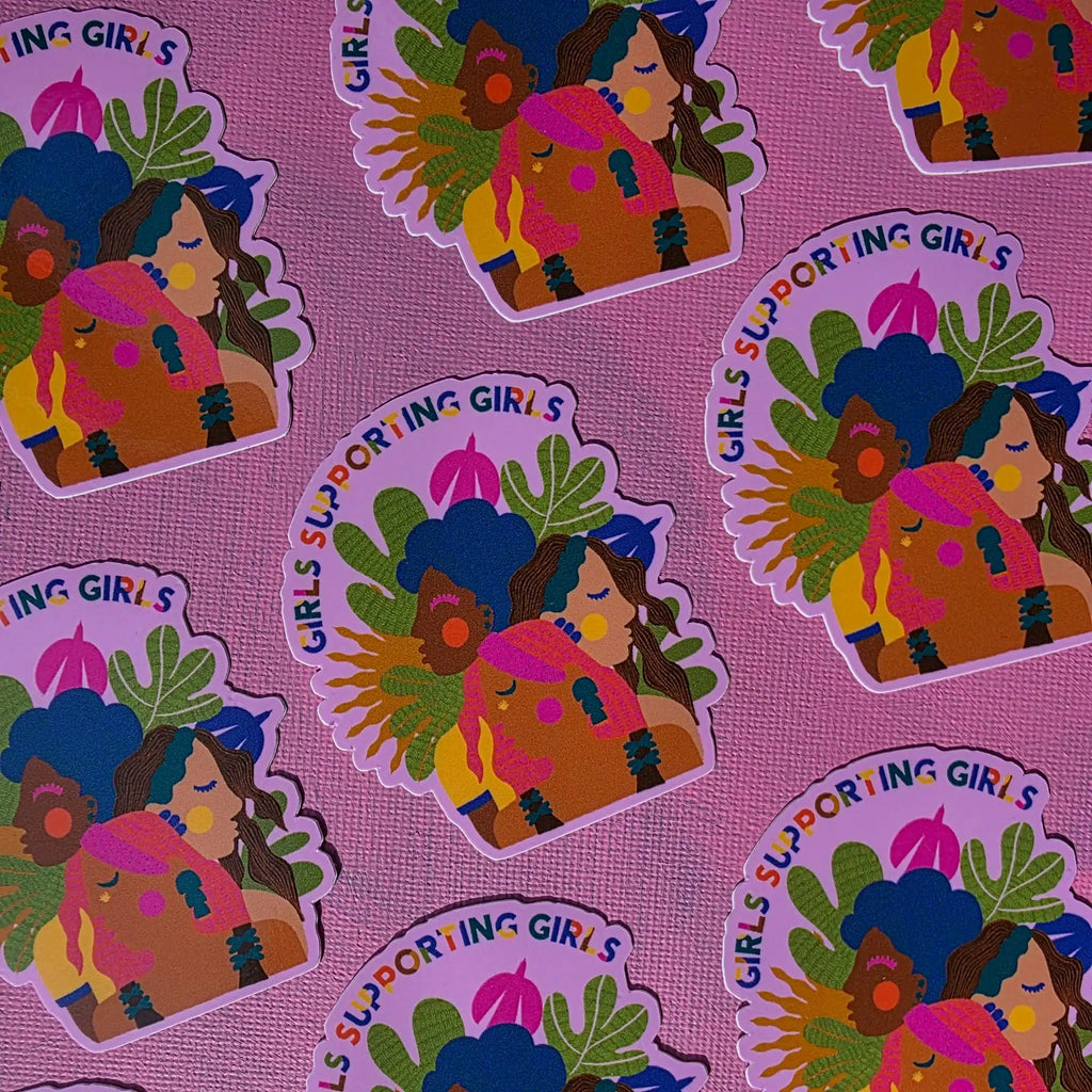 Girls Supporting Girls premium stickers, Rukmini Kelkar