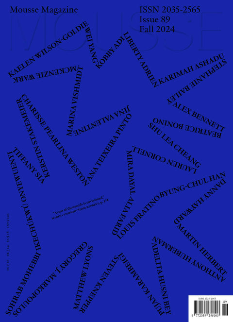 Mousse, Issue 89: Fall 2024
