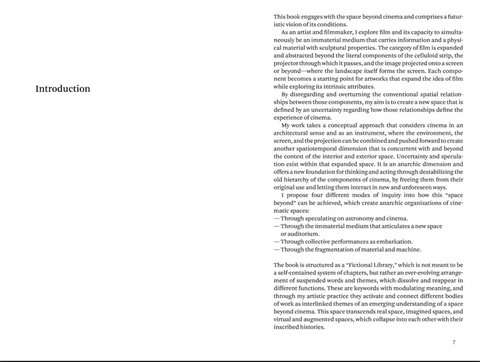 On the Anarchic Organization of Cinematic Spaces: Evoking Spaces beyond Cinema, Rosa Barba
