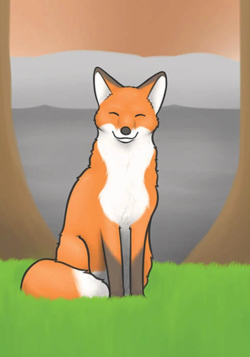 Red Fox A4 Print, Joe Hollingsworth & OystercatcherTF