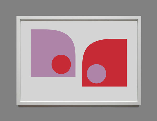 Dervla Clarke, Red+Lilac Shapes