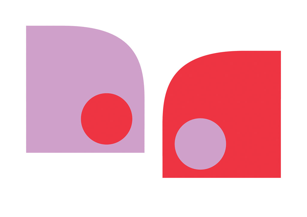 Dervla Clarke, Red+Lilac Shapes