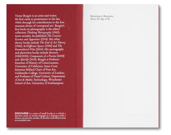 Returning to Benjamin II: Art in the Age of AI, Victor Burgin