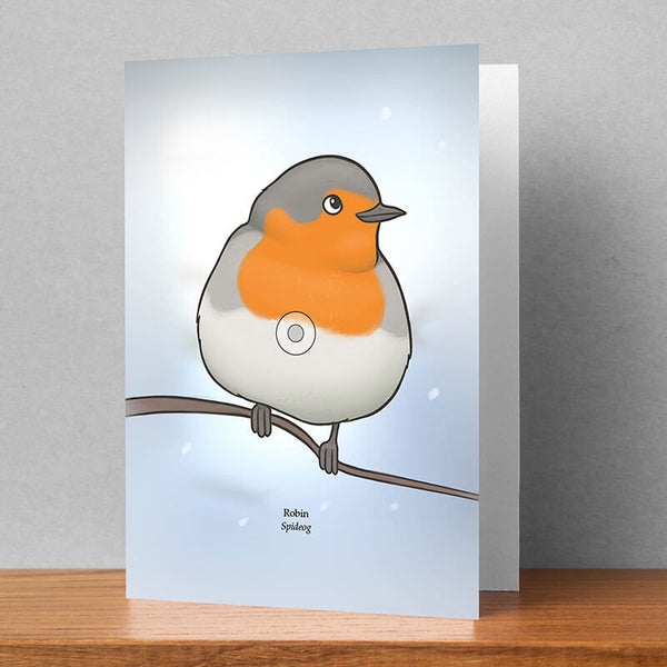 Robin Greeting Card, Joe Hollingsworth & OystercatcherTF