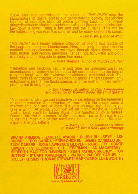 THE RUSH: An Anthology Of Queer Poems
