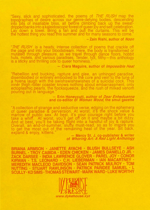THE RUSH: An Anthology Of Queer Poems