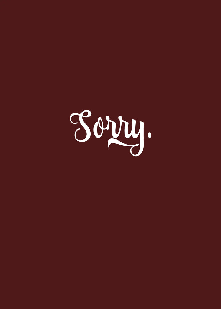 Sorry Greeting Card