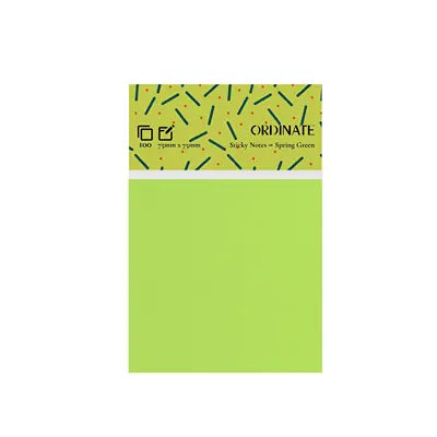 Ordinate Sticky Notes - Spring Green