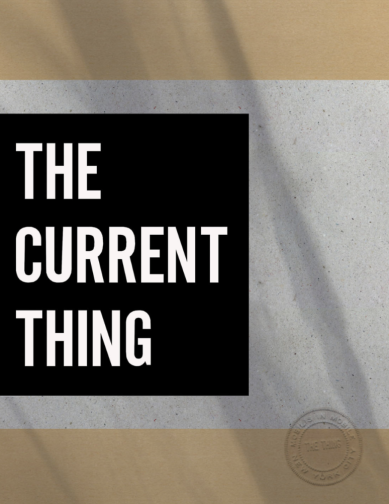The Current Thing Issue One, Caspar Stracke, Keith Sanborn (Hrsg.)