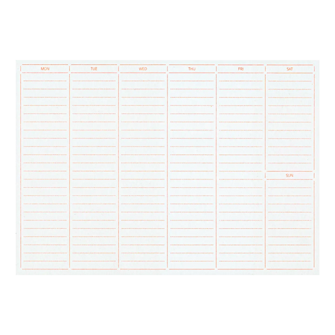 Riso Weekly Planner - Neon