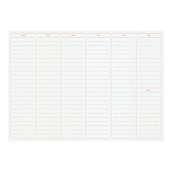 Riso Weekly Planner - Neon