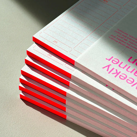 Riso Weekly Planner - Neon