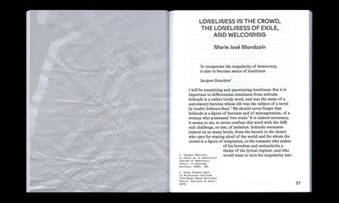 The Architecture of Loneliness: Reflections on Displacement and Welcoming, Ed. Mieke Bal