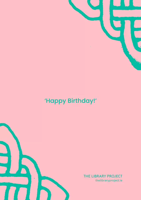'Lá Breithe Shona Duit' (Happy Birthday) A5 Greeting Card