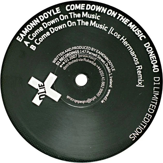 Come Down On The Music (Done040), Eamonn Doyle