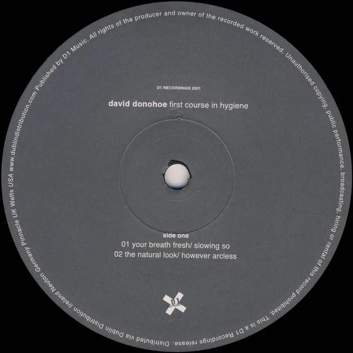First Course In Hygiene LP (DONE020), David Donohue